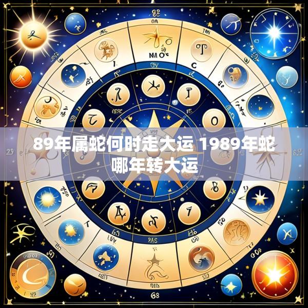 89年属蛇何时走大运 1989年蛇哪年转大运