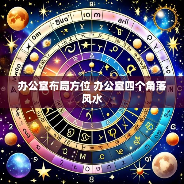 办公室布局方位 办公室四个角落风水