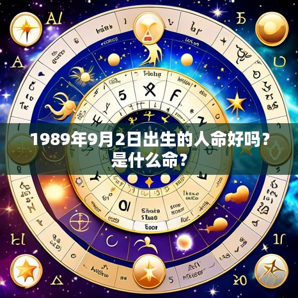 1989年9月2日出生的人命好吗？是什么命？