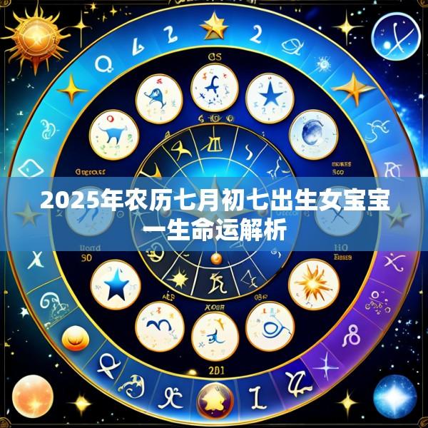2025年农历七月初七出生女宝宝一生命运解析