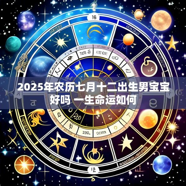 2025年农历七月十二出生男宝宝好吗 一生命运如何