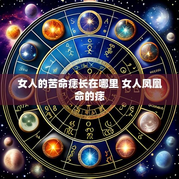 女人的苦命痣长在哪里 女人凤凰命的痣