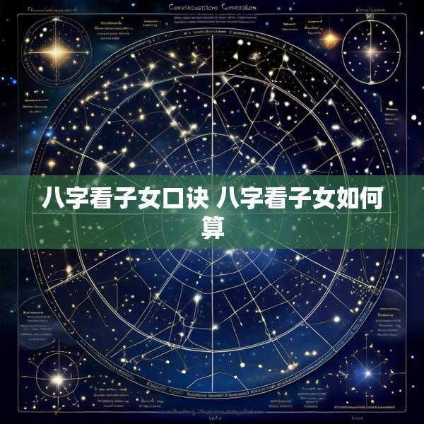 八字看子女口诀 八字看子女如何算