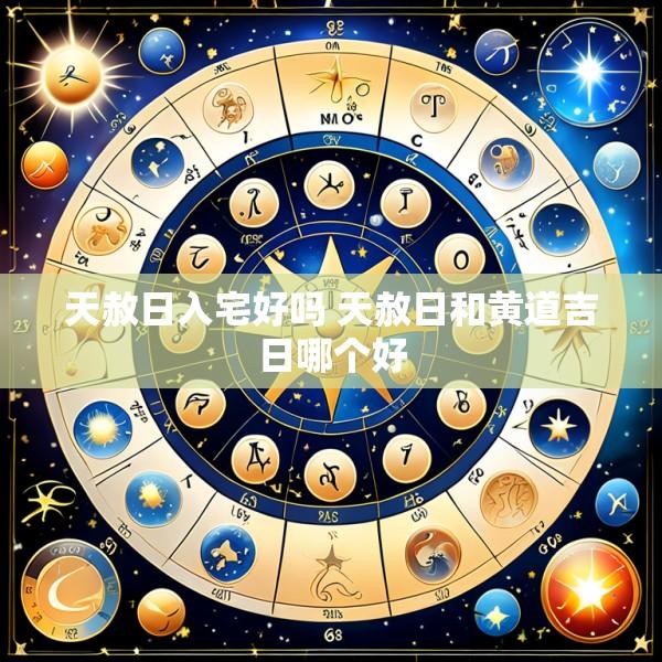天赦日入宅好吗 天赦日和黄道吉日哪个好