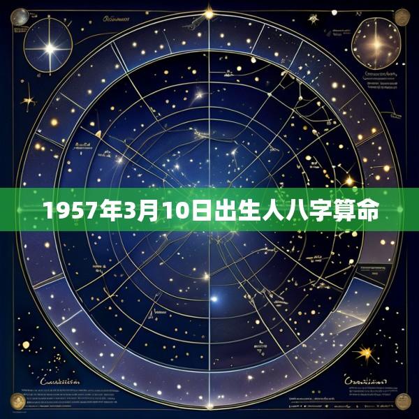 1957年3月10日出生人八字算命