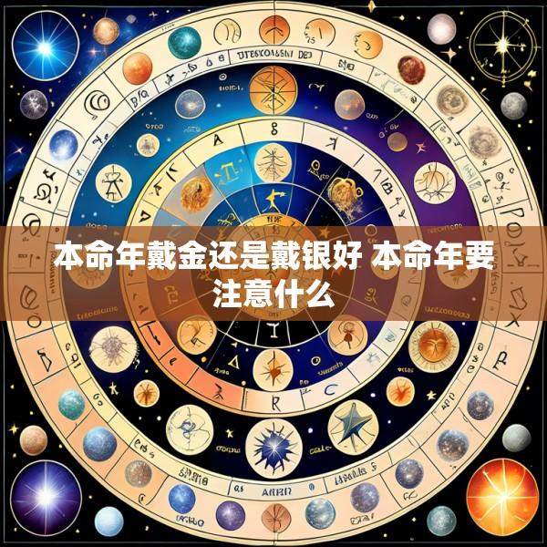 本命年戴金还是戴银好 本命年要注意什么