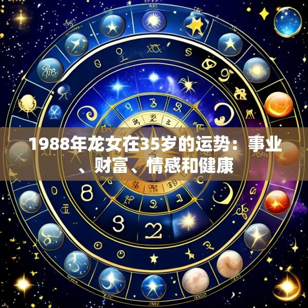 1988年龙女在35岁的运势：事业、财富、情感和健康