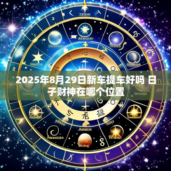2025年8月29日新车提车好吗 日子财神在哪个位置