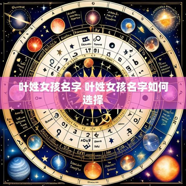 叶姓女孩名字 叶姓女孩名字如何选择