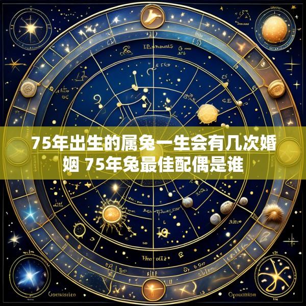 75年出生的属兔一生会有几次婚姻 75年兔最佳配偶是谁