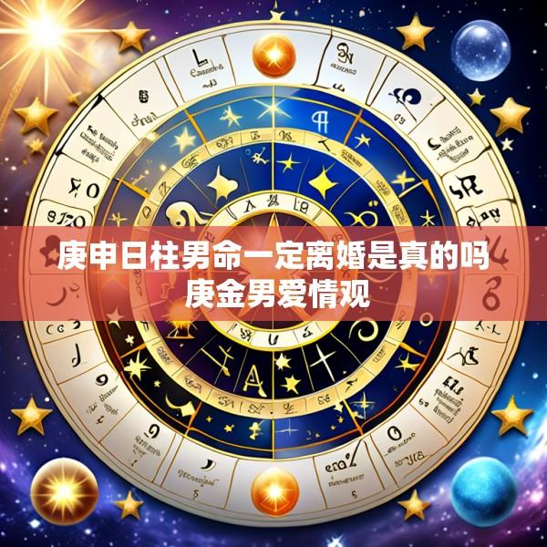 庚申日柱男命一定离婚是真的吗 庚金男爱情观