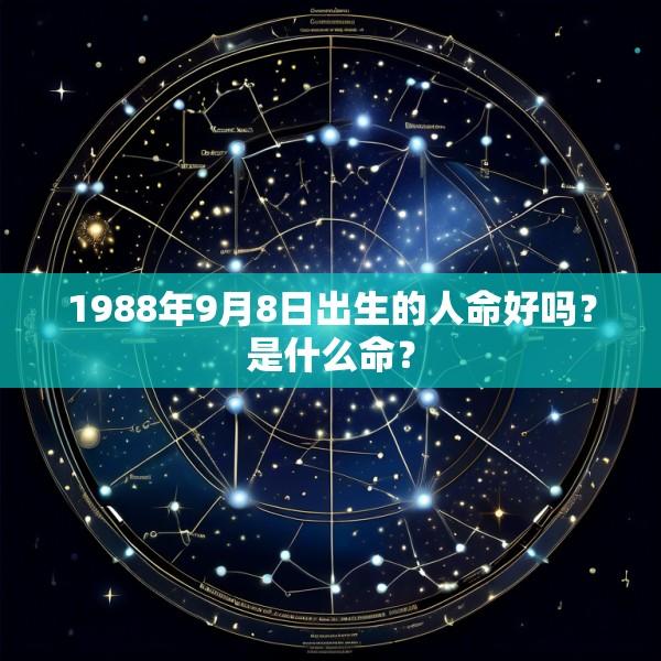1988年9月8日出生的人命好吗？是什么命？