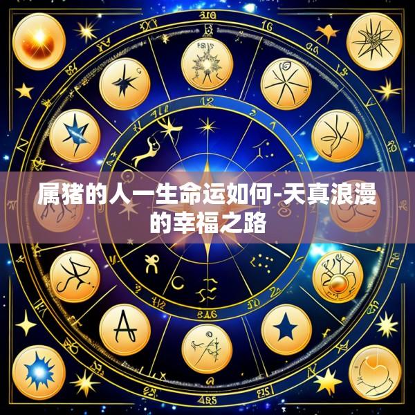 属猪的人一生命运如何-天真浪漫的幸福之路