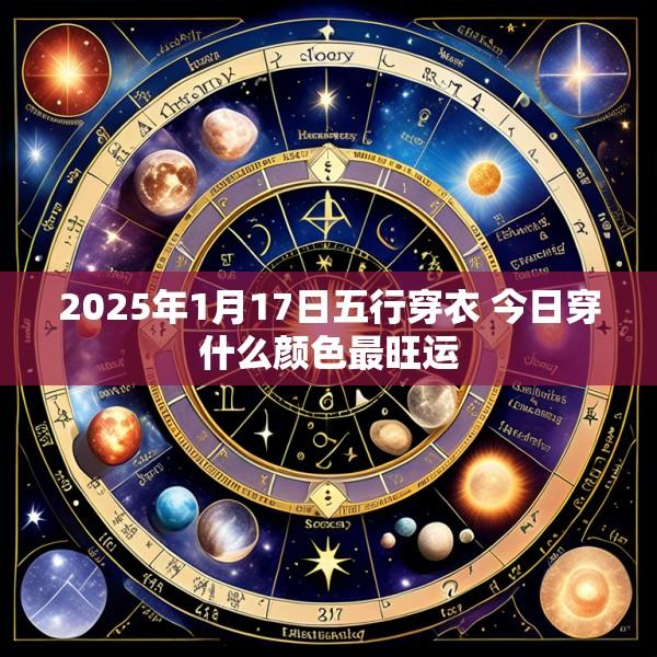 2025年1月17日五行穿衣 今日穿什么颜色最旺运