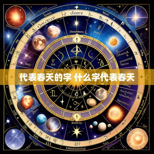 代表春天的字 什么字代表春天