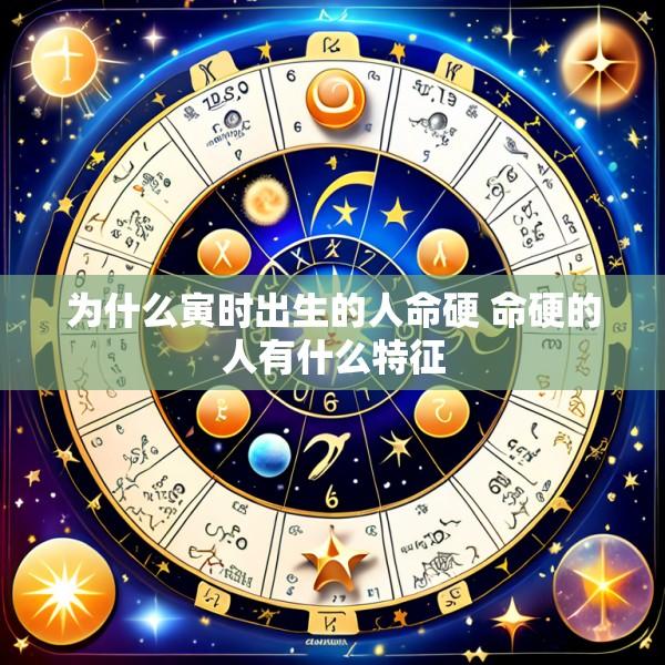 为什么寅时出生的人命硬 命硬的人有什么特征