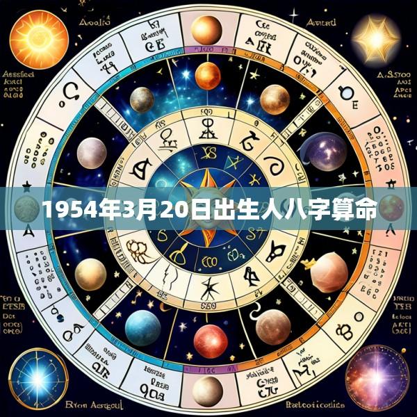 1954年3月20日出生人八字算命