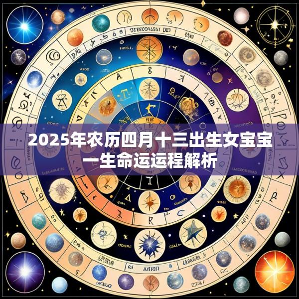 2025年农历四月十三出生女宝宝一生命运运程解析