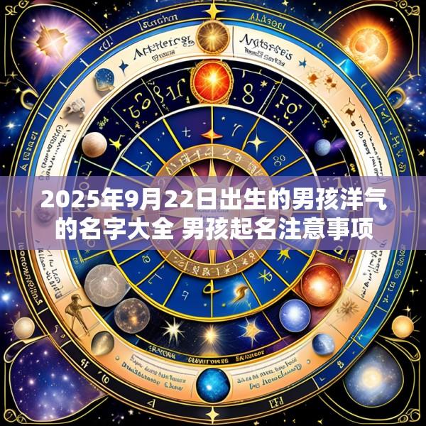 2025年9月22日出生的男孩洋气的名字大全 男孩起名注意事项