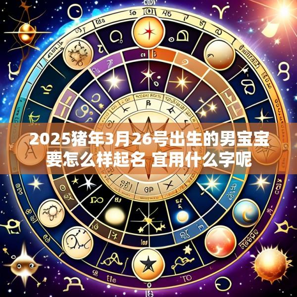 2025猪年3月26号出生的男宝宝要怎么样起名 宜用什么字呢