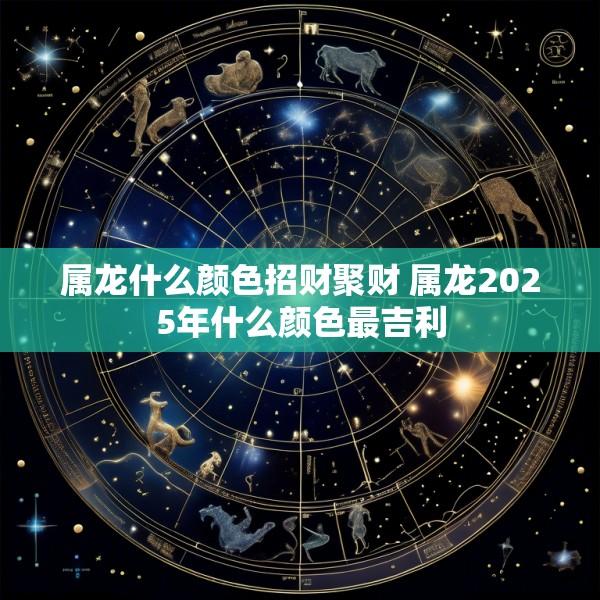 属龙什么颜色招财聚财 属龙2025年什么颜色最吉利