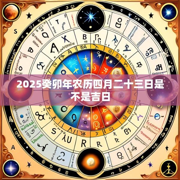 2025癸卯年农历四月二十三日是不是吉日