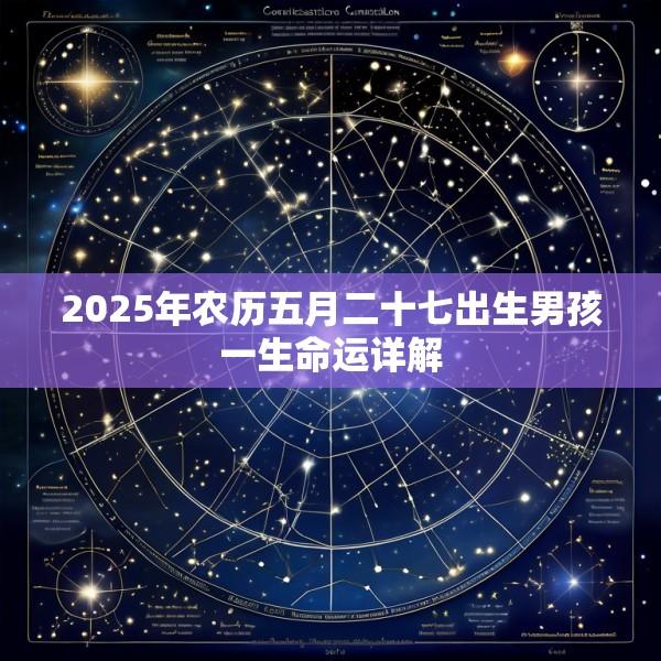 2025年农历五月二十七出生男孩一生命运详解