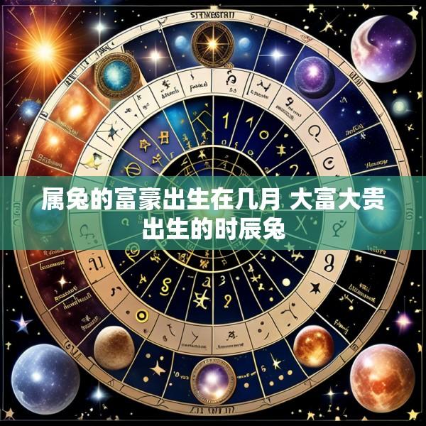 属兔的富豪出生在几月 大富大贵出生的时辰兔