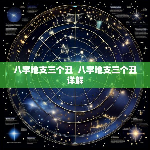 八字地支三个丑  八字地支三个丑详解