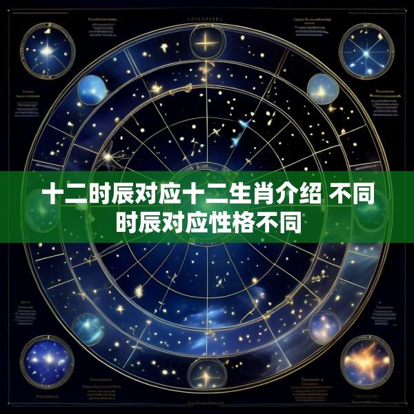 十二时辰对应十二生肖介绍 不同时辰对应性格不同