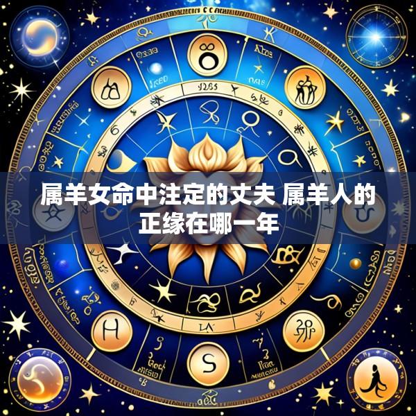 属羊女命中注定的丈夫 属羊人的正缘在哪一年