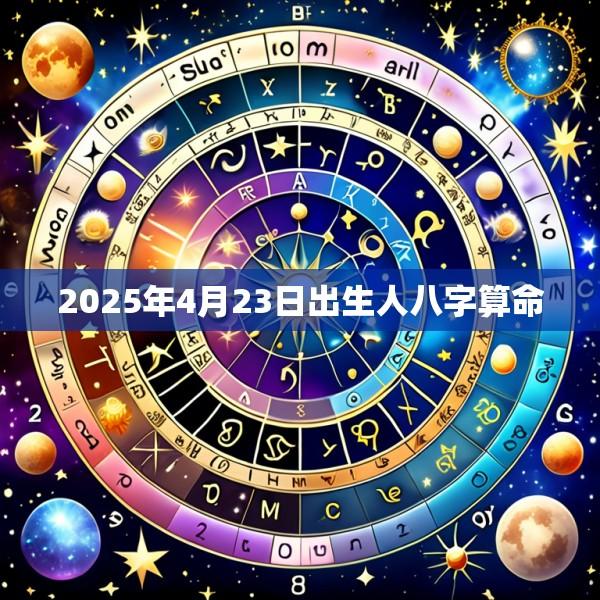 2025年4月23日出生人八字算命