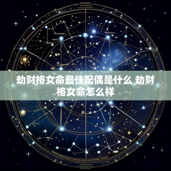 劫财格女命最佳配偶是什么 劫财格女命怎么样