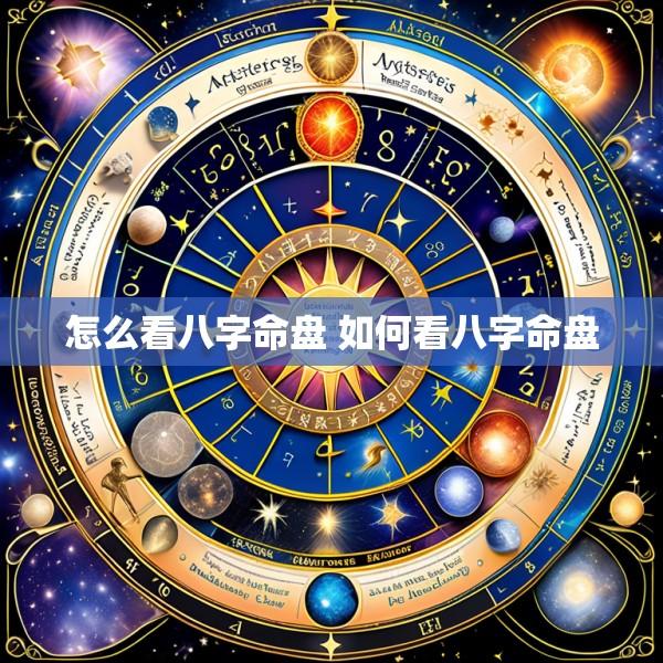 怎么看八字命盘 如何看八字命盘