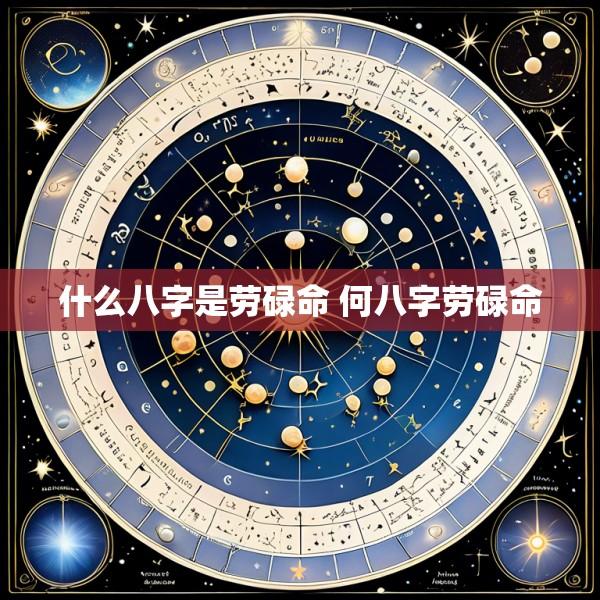 什么八字是劳碌命 何八字劳碌命