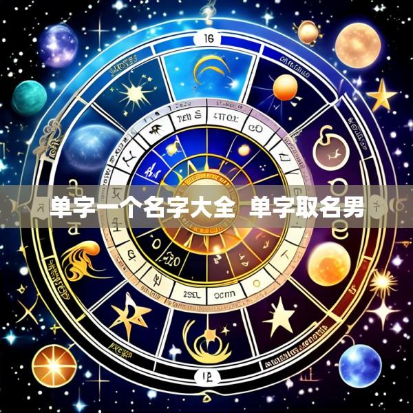 单字一个名字大全  单字取名男