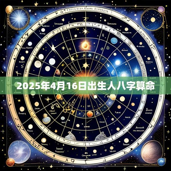 2025年4月16日出生人八字算命