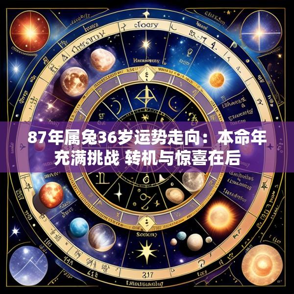 87年属兔36岁运势走向：本命年充满挑战 转机与惊喜在后
