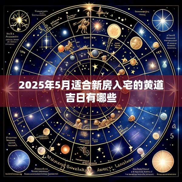 2025年5月适合新房入宅的黄道吉日有哪些