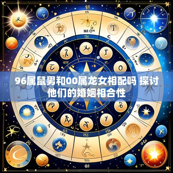 96属鼠男和00属龙女相配吗 探讨他们的婚姻相合性