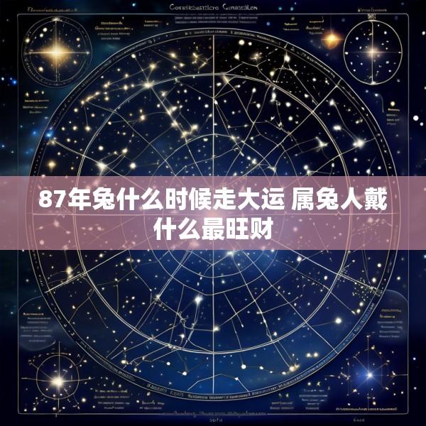 87年兔什么时候走大运 属兔人戴什么最旺财