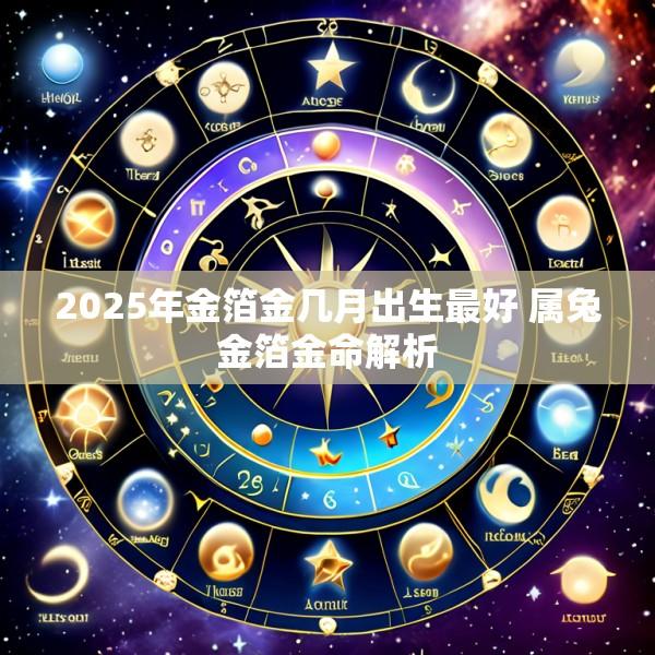 2025年金箔金几月出生最好 属兔金箔金命解析