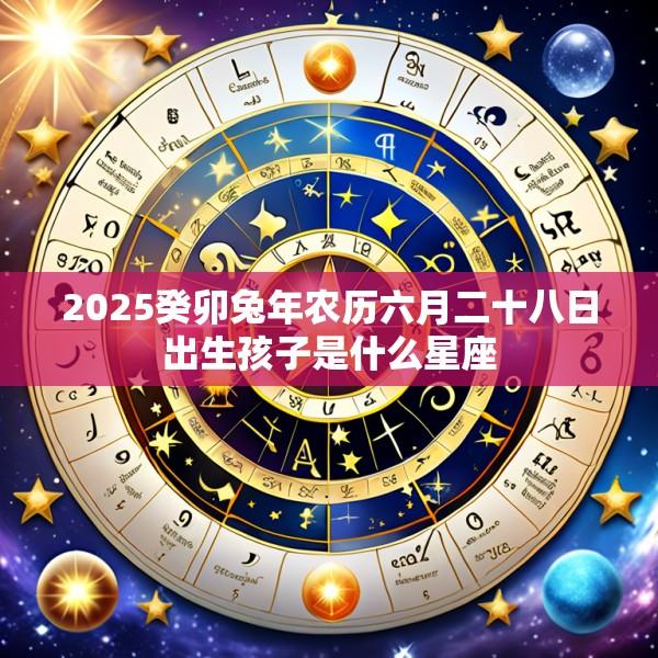 2025癸卯兔年农历六月二十八日出生孩子是什么星座