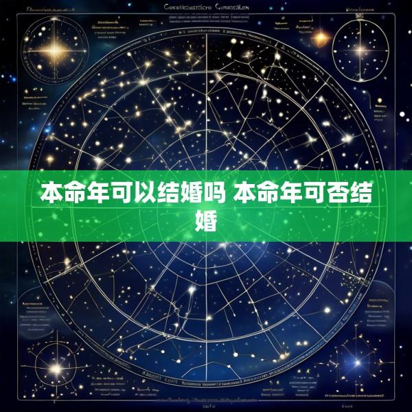 本命年可以结婚吗 本命年可否结婚