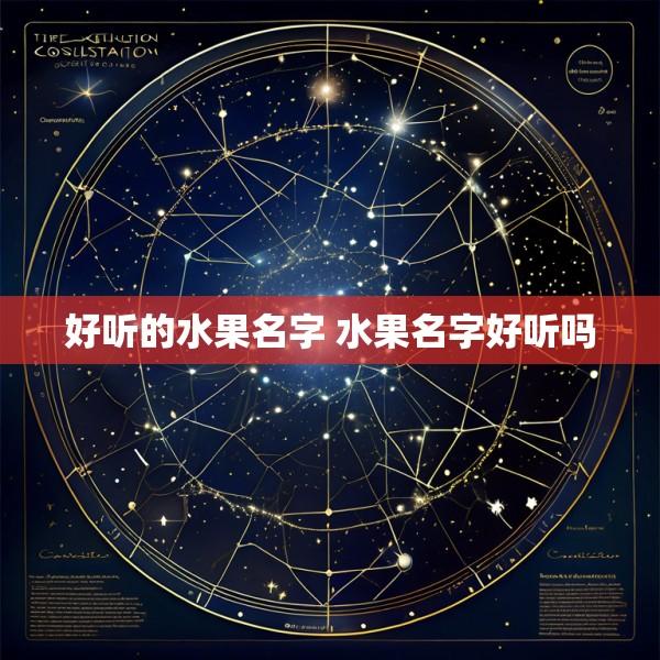 好听的水果名字 水果名字好听吗