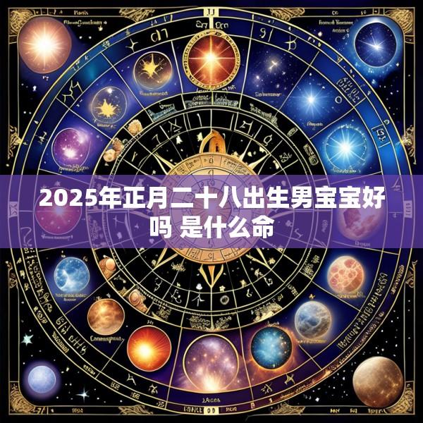 2025年正月二十八出生男宝宝好吗 是什么命