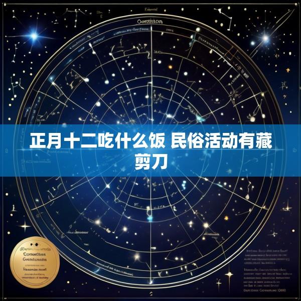 正月十二吃什么饭 民俗活动有藏剪刀