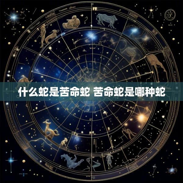 什么蛇是苦命蛇 苦命蛇是哪种蛇