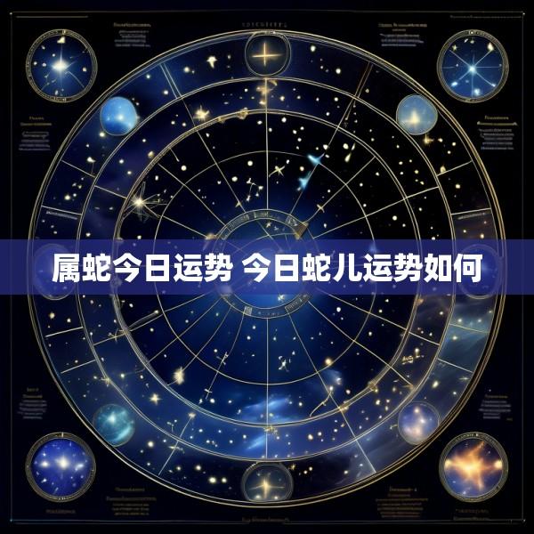 属蛇今日运势 今日蛇儿运势如何