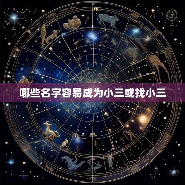 哪些名字容易成为小三或找小三